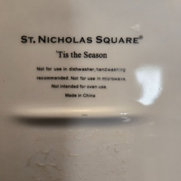 TIS THE SEASON DESSERT PLATES BY ST. NICHOLAS SET OF 2 - Picture 4 of 7